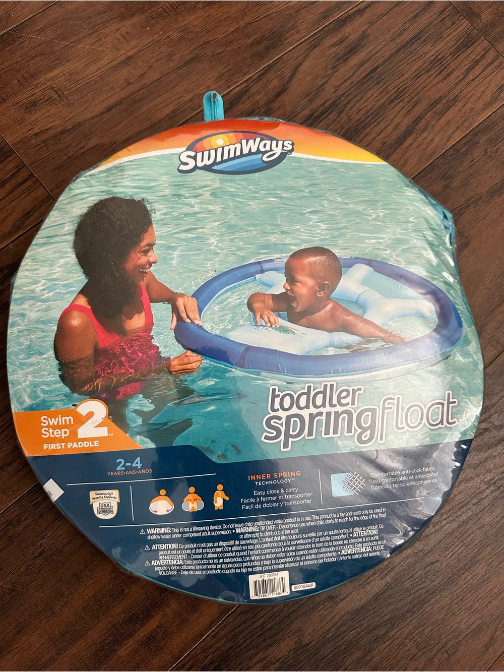 SwimWays Toddler Spring Float - Blue/White